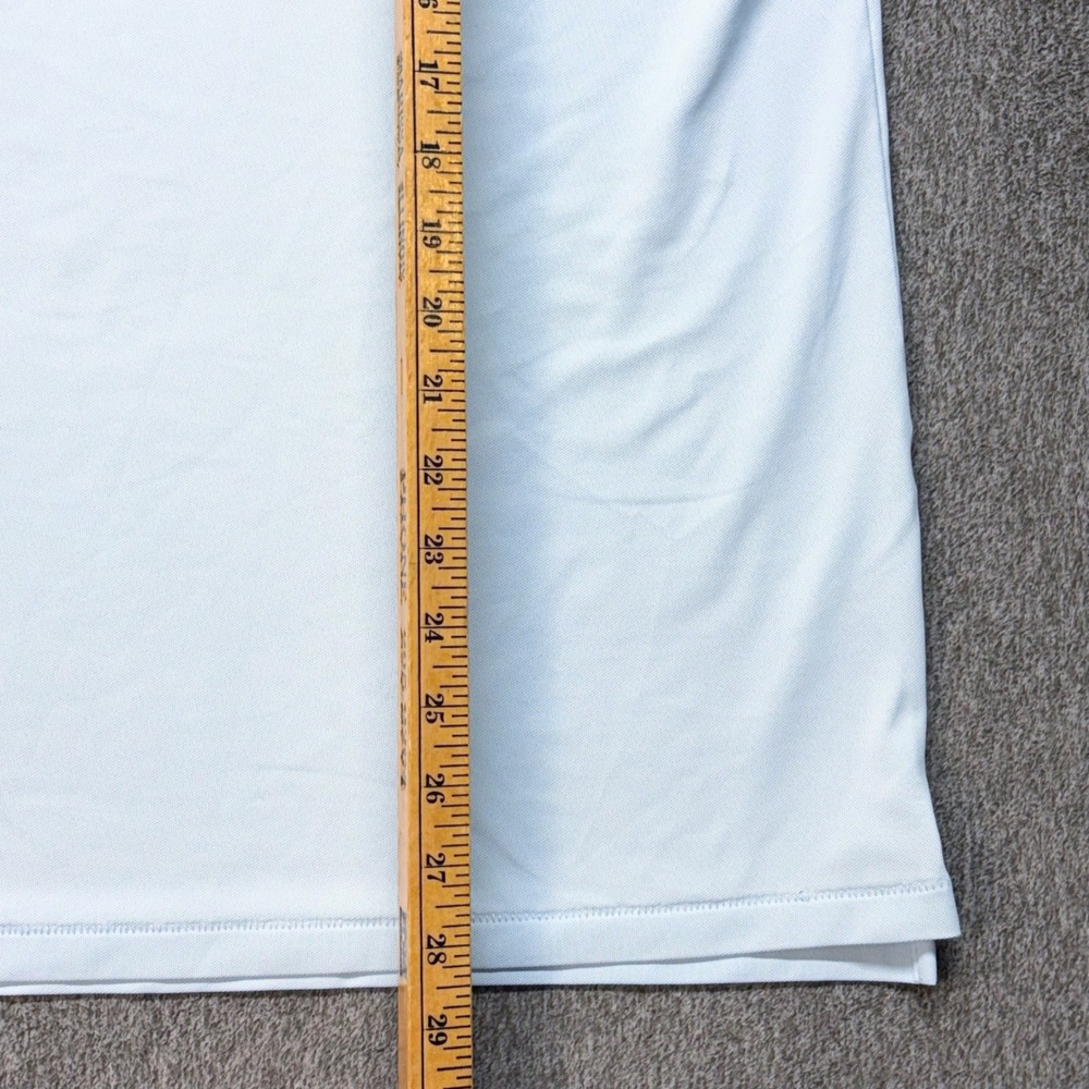 G/FORE Mens Performance Golf Polo Shirt Light Blue XL Short Sleeve Logo Preppy - Picture 4 of 10